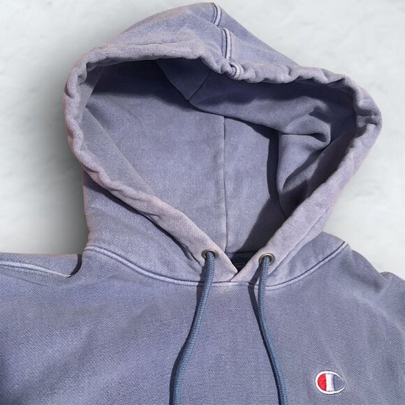 Champion Faded Heavyweight Reverse Weave Purple Hoodie - Picture 3 of 5